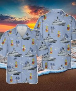 Royal Danish Navy HDMS Peter Tordenskiold (F356) Hawaiian Shirt