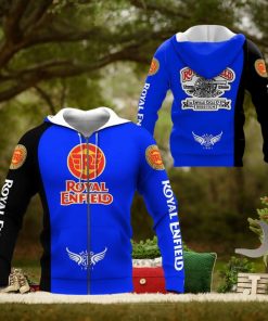 Royal Enfield Blue Zip Up Hoodie