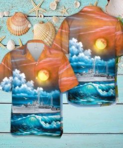 Royal Navy HMS Auckland (L61) Hawaiian Shirt
