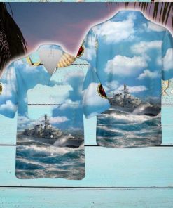 Royal Navy HMS Marlborough (F233) Type 23 frigate Hawaiian Shirt