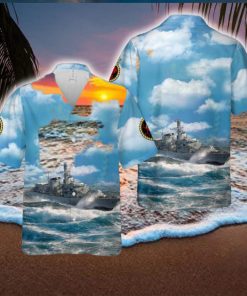 Royal Navy HMS Marlborough (F233) Type 23 frigate Hawaiian Shirt