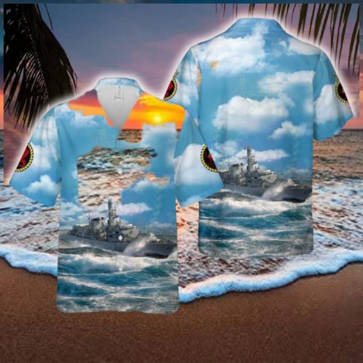 Royal Navy HMS Marlborough (F233) Type 23 frigate Hawaiian Shirt