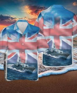 Royal Navy RN HMS Westminster (F237) Duke class Type 23 frigate Hawaiian Shirt