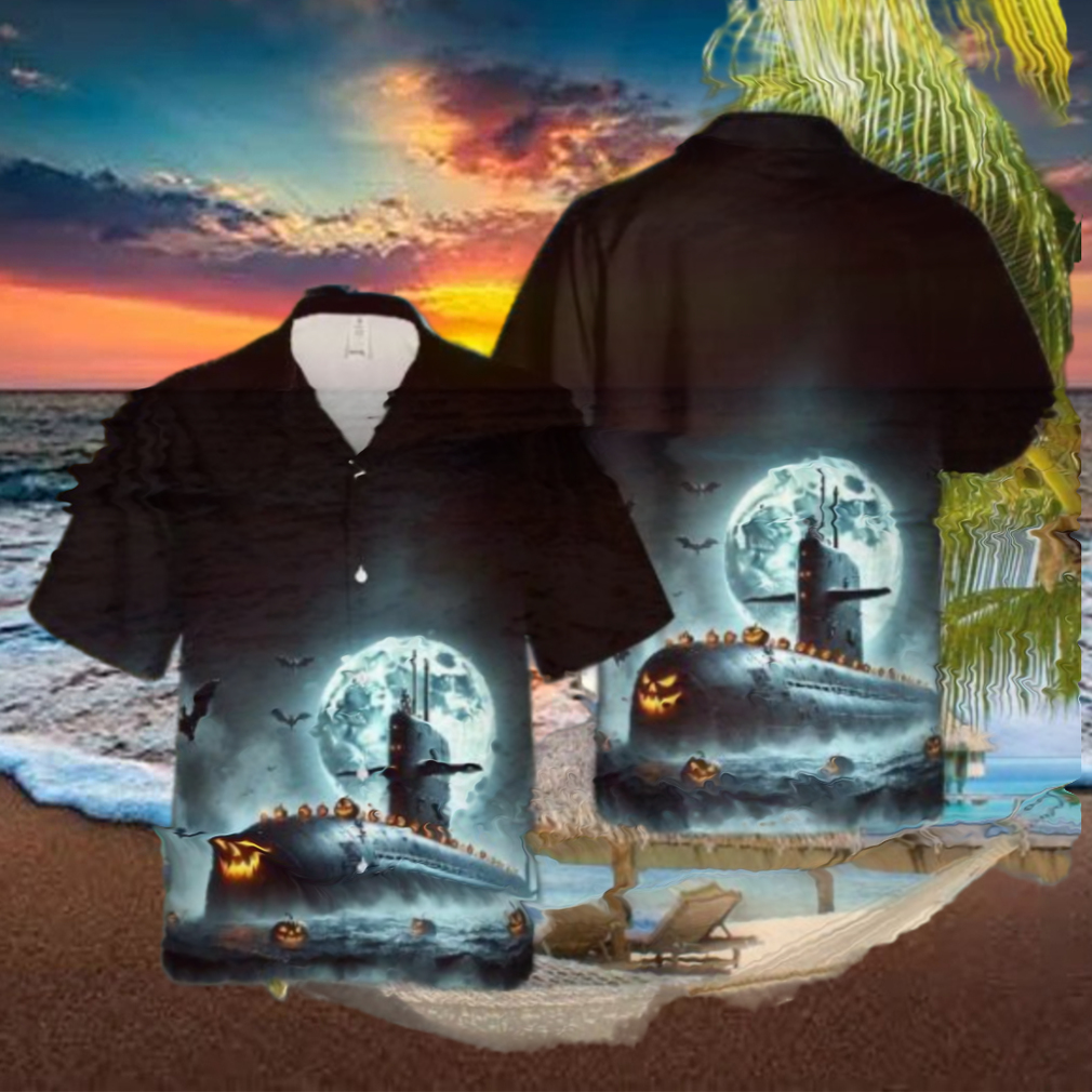 Royal Navy Vanguard class Submarine Halloween Hawaiian Shirt Royal Navy Vanguard class Submarine Halloween Hawaiian Shirt