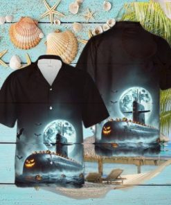 Royal Navy Vanguard class Submarine Halloween Hawaiian Shirt