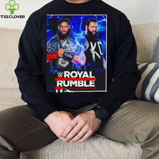 Royal Rumble 2023 Roman Reigns vs Kevin Owens poster hoodie, sweater, longsleeve, shirt v-neck, t-shirtexas Rattlesnake logo hoodie, sweater, longsleeve, shirt v-neck, t-shirt