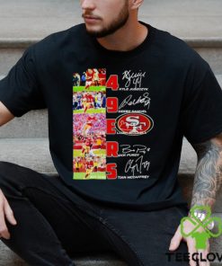 San Francisco 49ers Kyle Juszczyk Deebo Samuel Lijah Mitchell signatures shirt 1 San Francisco 49ers Kyle Juszczyk Deebo Samuel Lijah Mitchell signatures shirt