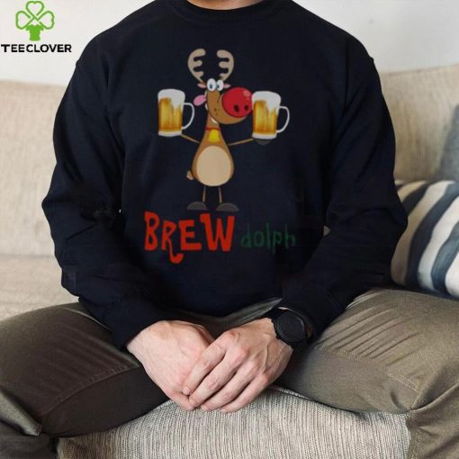 Rudolph Christmas Shirts, Funny Christmas T For Beer Lovers
