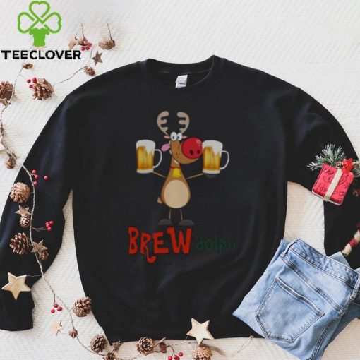 Rudolph Christmas Shirts, Funny Christmas T For Beer Lovers
