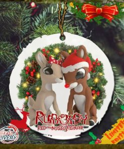 Rudolph the Red Nosed Reindeer Ornament For Kids Christmas 2023 Tree Decorations