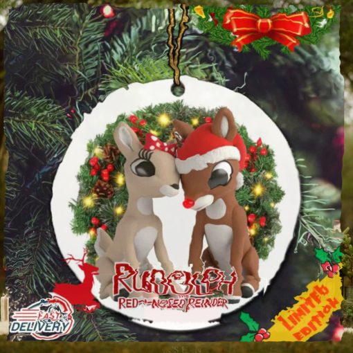 Rudolph the Red Nosed Reindeer Ornament For Kids Christmas 2023 Tree Decorations