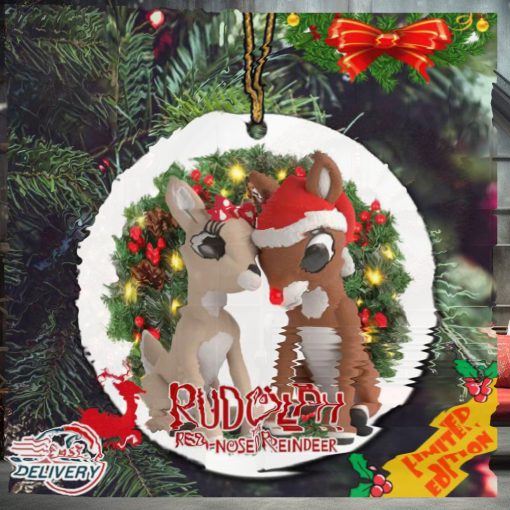 Rudolph the Red Nosed Reindeer Ornament For Kids Christmas 2023 Tree Decorations