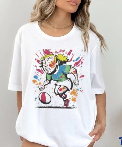 Rugby Player Graffiti Doodle Woman shirt