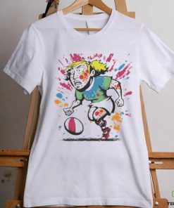 Rugby Player Graffiti Doodle Woman shirt