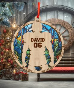 Rugby Player Personalized Christmas Ornament