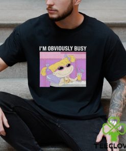 Rugrats Angelica I’m Obviously Busy Distressed Panel shirt