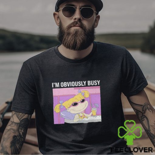 Rugrats Angelica I’m Obviously Busy Distressed Panel shirt