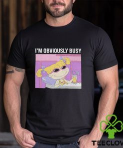 Rugrats Angelica I’m Obviously Busy Distressed Panel shirt