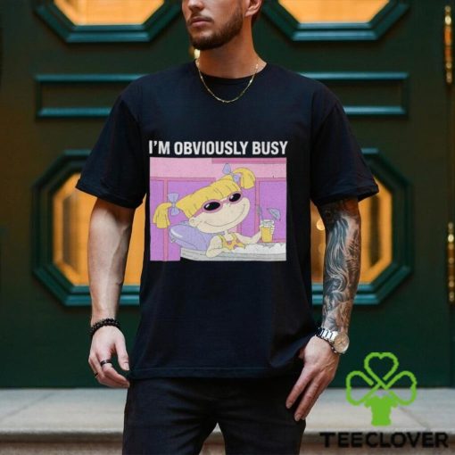 Rugrats Angelica I’m Obviously Busy Distressed Panel shirt