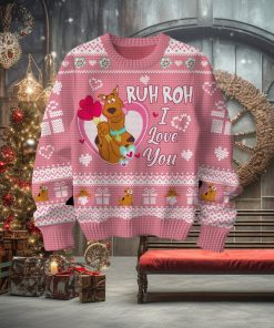Ruh Roh I Love You Scooby Doo Valentine Sweater
