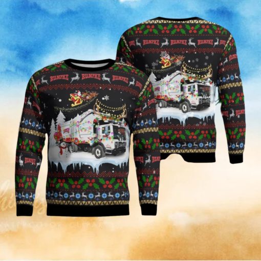 Rumpke Waste & Recycling Christmas AOP 3D Ugly Christmas Sweater