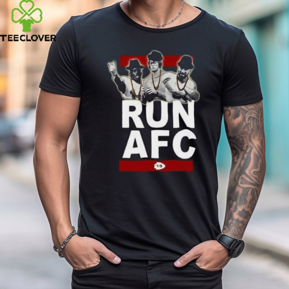 Run AFC Shirt Patrick Mahomes and Travis Kelce Kansas City Chiefs for Shirt