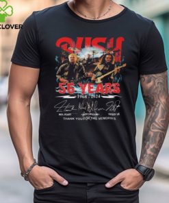 Rush 56 Years 1968 2024 Thank You For The Memories Signatures Shirt