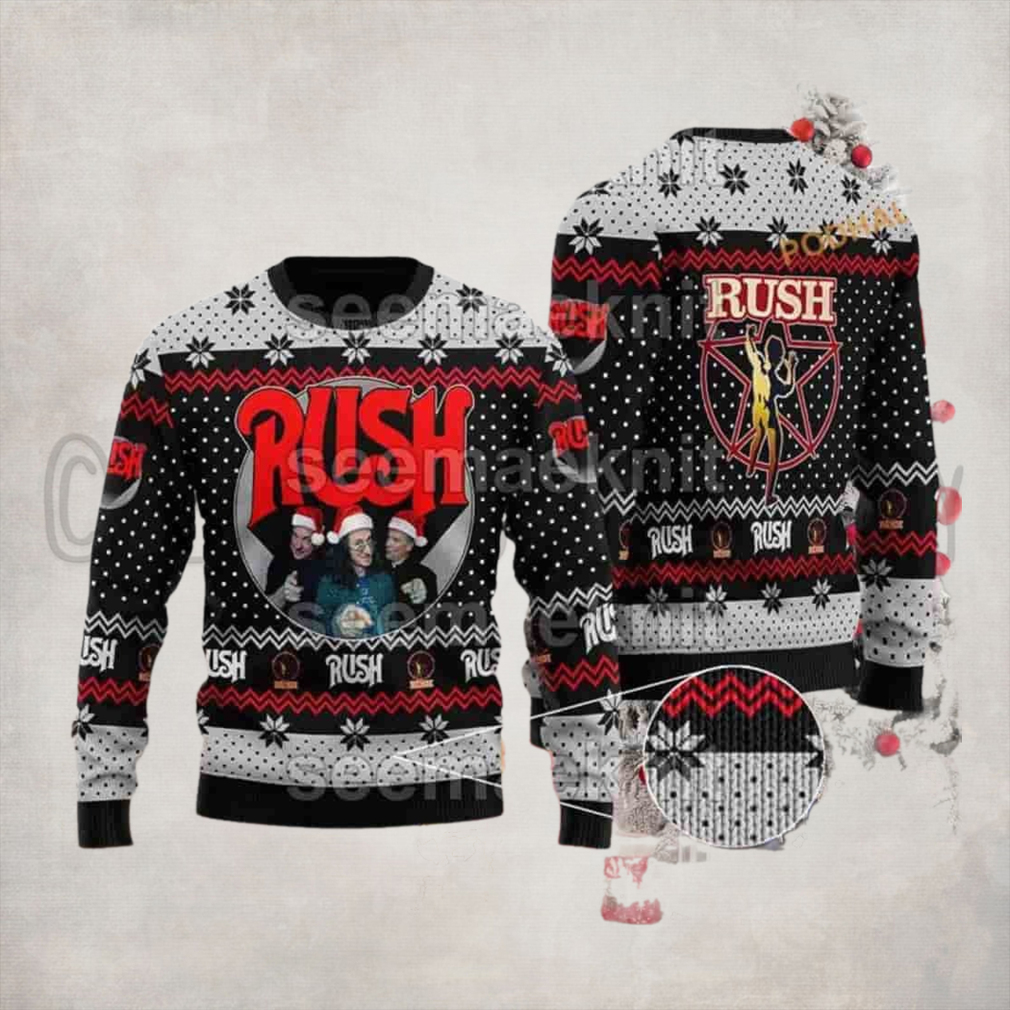 Rush Band Canadian Rock Band Chirstmas Gifts 2024 Xmas For Family And Friends Ugly Sweater Rush Band Canadian Rock Band Chirstmas Gifts 2024 Xmas For Family And Friends Ugly Sweater