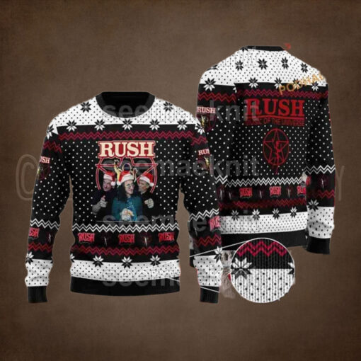 Rush Band Heavy Metal Chirstmas Gifts 2024 Xmas For Family And Friends Ugly Sweater