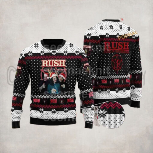 Rush Band Heavy Metal Chirstmas Gifts 2024 Xmas For Family And Friends Ugly Sweater
