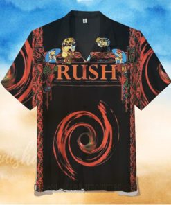 Rush Band Houston 2002 Short Sleeve Hawaiian Shirt