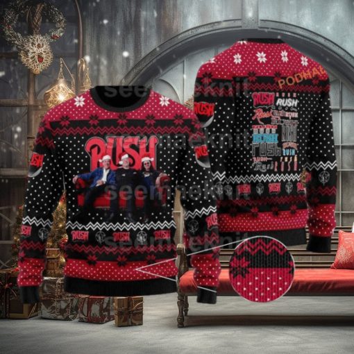 Rush Band Unisex Ugly 3D Sweater, Family Ugly Christmas Sweater