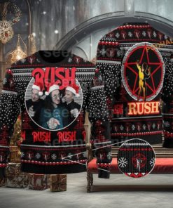 Rush Band Unisex Ugly 3D Sweater, Friends Christmas Sweater
