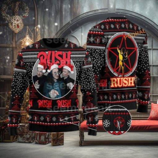 Rush Band Unisex Ugly 3D Sweater, Friends Christmas Sweater