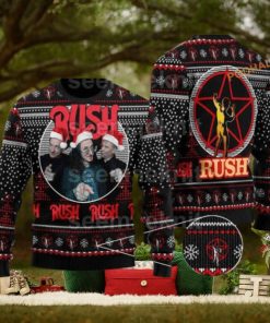 Rush Band Unisex Ugly 3D Sweater, Friends Christmas Sweater