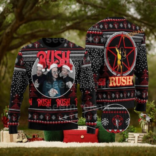 Rush Band Unisex Ugly 3D Sweater, Friends Christmas Sweater