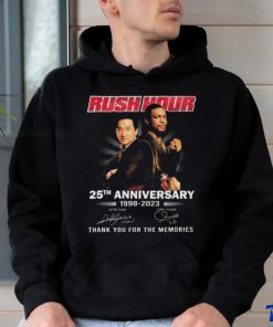 Rush Hour 25th Anniversary 1998 2023 Thank You For The Memories signatures shirt