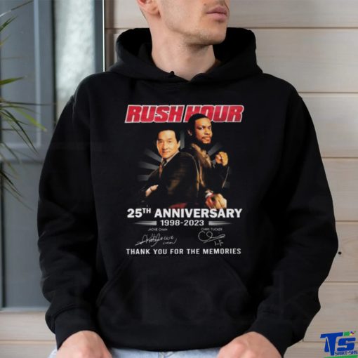 Rush Hour 25th Anniversary 1998 2023 Thank You For The Memories signatures shirt