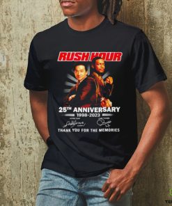 Rush Hour 25th anniversary 1998 2023 signatures thank you for the memories signature hoodie, sweater, longsleeve, shirt v-neck, t-shirt