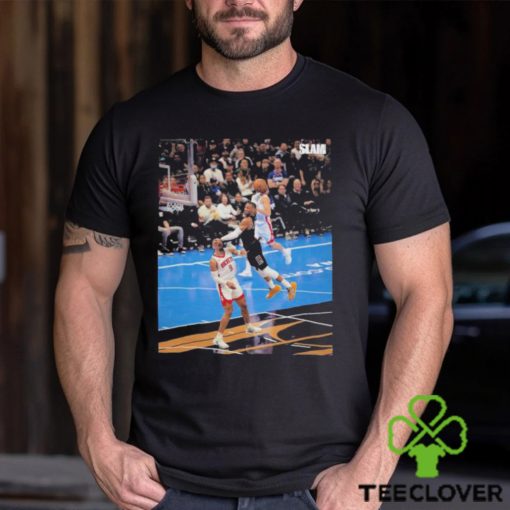 Russell Westbrook Dunk Covered Dillon Brooks Whole Face T Shirt