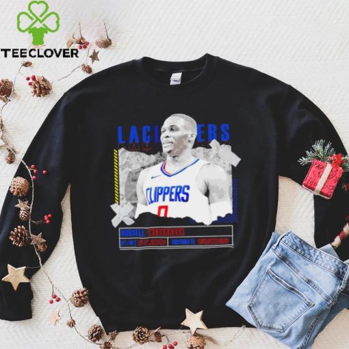 Russell Westbrook Los Angeles Clippers basketball player information paper hoodie, sweater, longsleeve, shirt v-neck, t-shirt