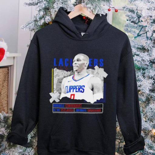 Russell Westbrook Los Angeles Clippers basketball player information paper hoodie, sweater, longsleeve, shirt v-neck, t-shirt