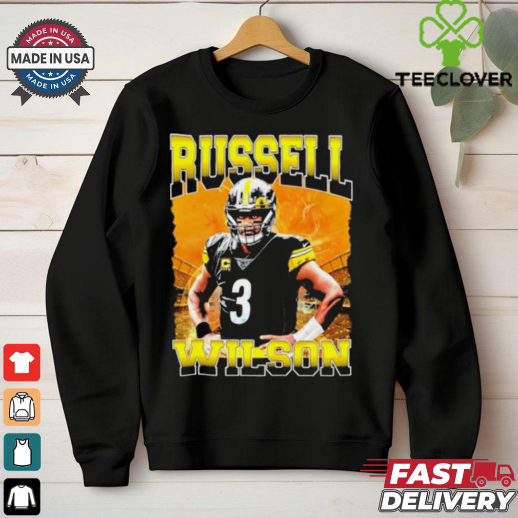 Russell Wilson 03 Pittsburgh Steelers football graphic shirt Russell Wilson 03 Pittsburgh Steelers football graphic shirt