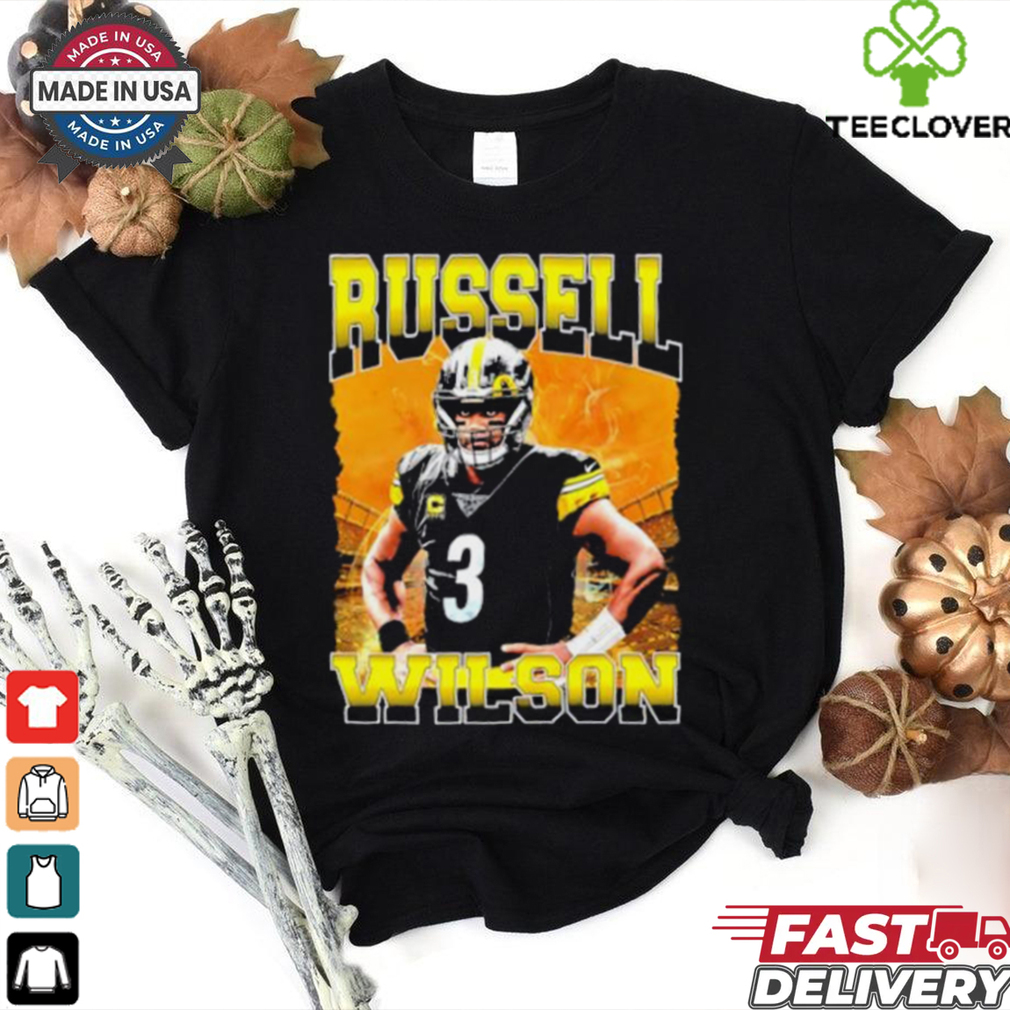 Russell Wilson 03 Pittsburgh Steelers football graphic shirt Russell Wilson 03 Pittsburgh Steelers football graphic shirt