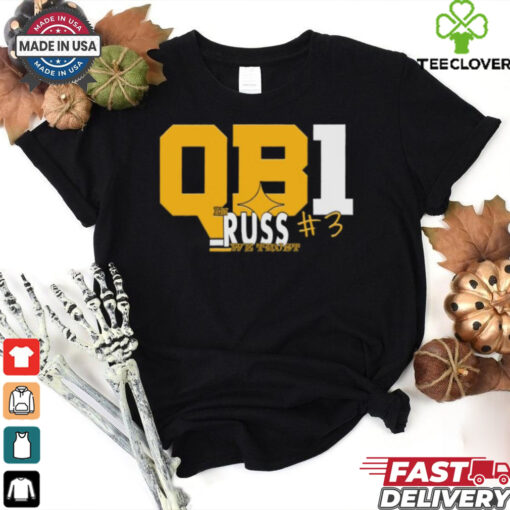 Russell Wilson In Russ We Trust QB1 Shirt