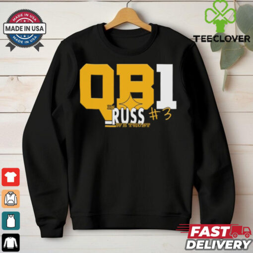 Russell Wilson In Russ We Trust QB1 Shirt