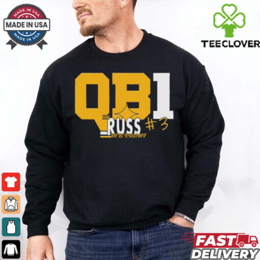 Russell Wilson In Russ We Trust QB1 Shirt