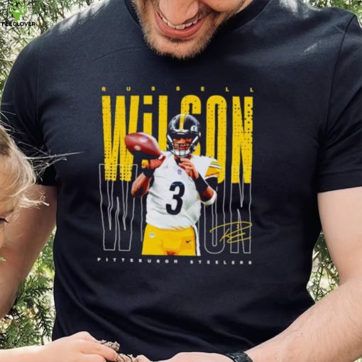 Russell Wilson Pittsburgh Steelers signature hoodie, sweater, longsleeve, shirt v-neck, t-shirt