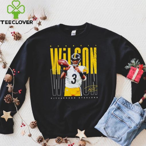 Russell Wilson Pittsburgh Steelers signature hoodie, sweater, longsleeve, shirt v-neck, t-shirt