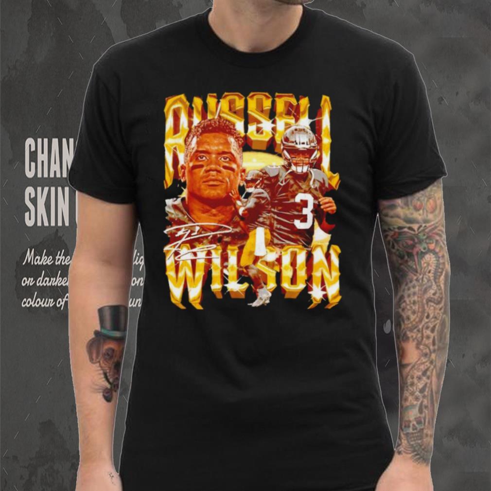 Russell Wilson number 3 Pittsburgh Steelers football player signature vintage shirt Russell Wilson number 3 Pittsburgh Steelers football player signature vintage shirt